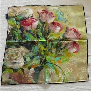 New square all silk Floral Silk Scarf 20inch